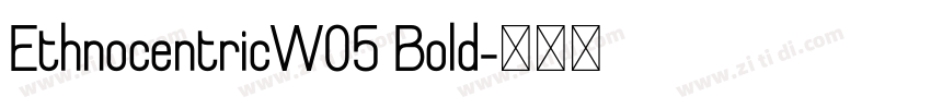 EthnocentricW05 Bold字体转换